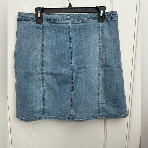 A New Day Button Down Denim Mini Skirt - Picture 4 of 6